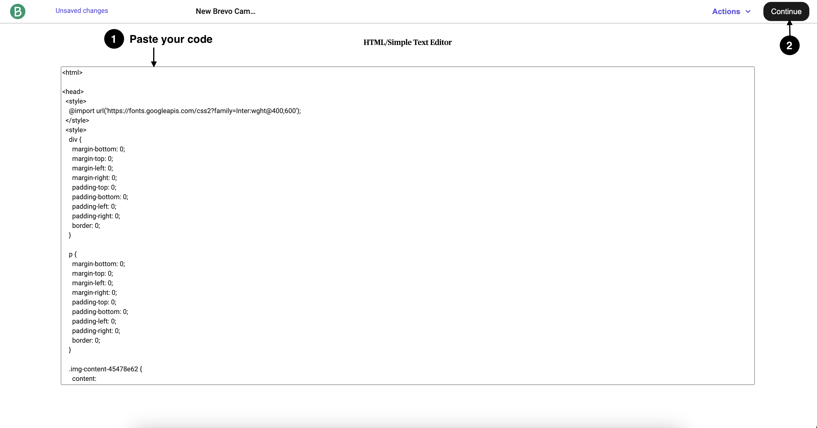 Brevo screenshot