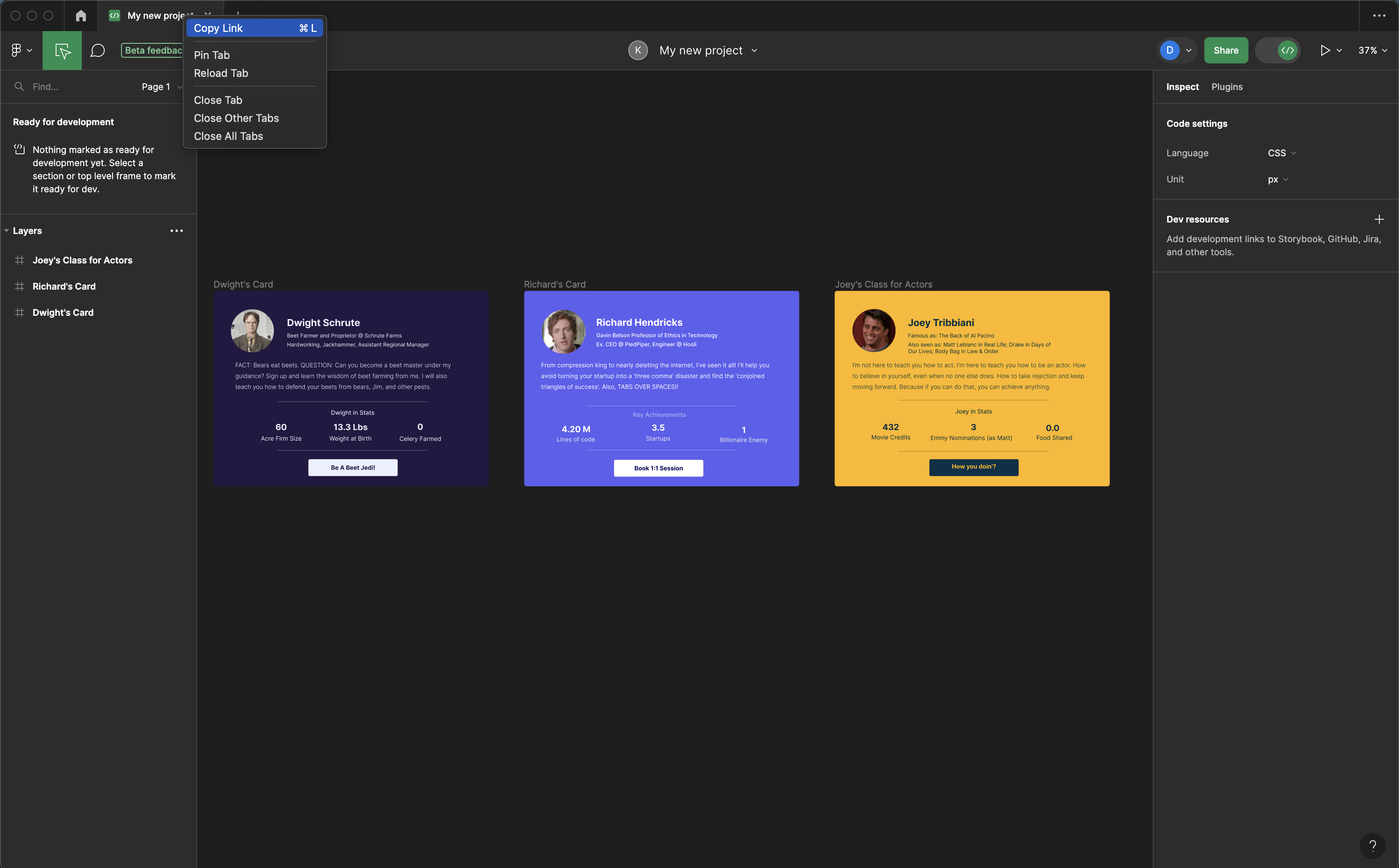 Copy Link from Desktop App