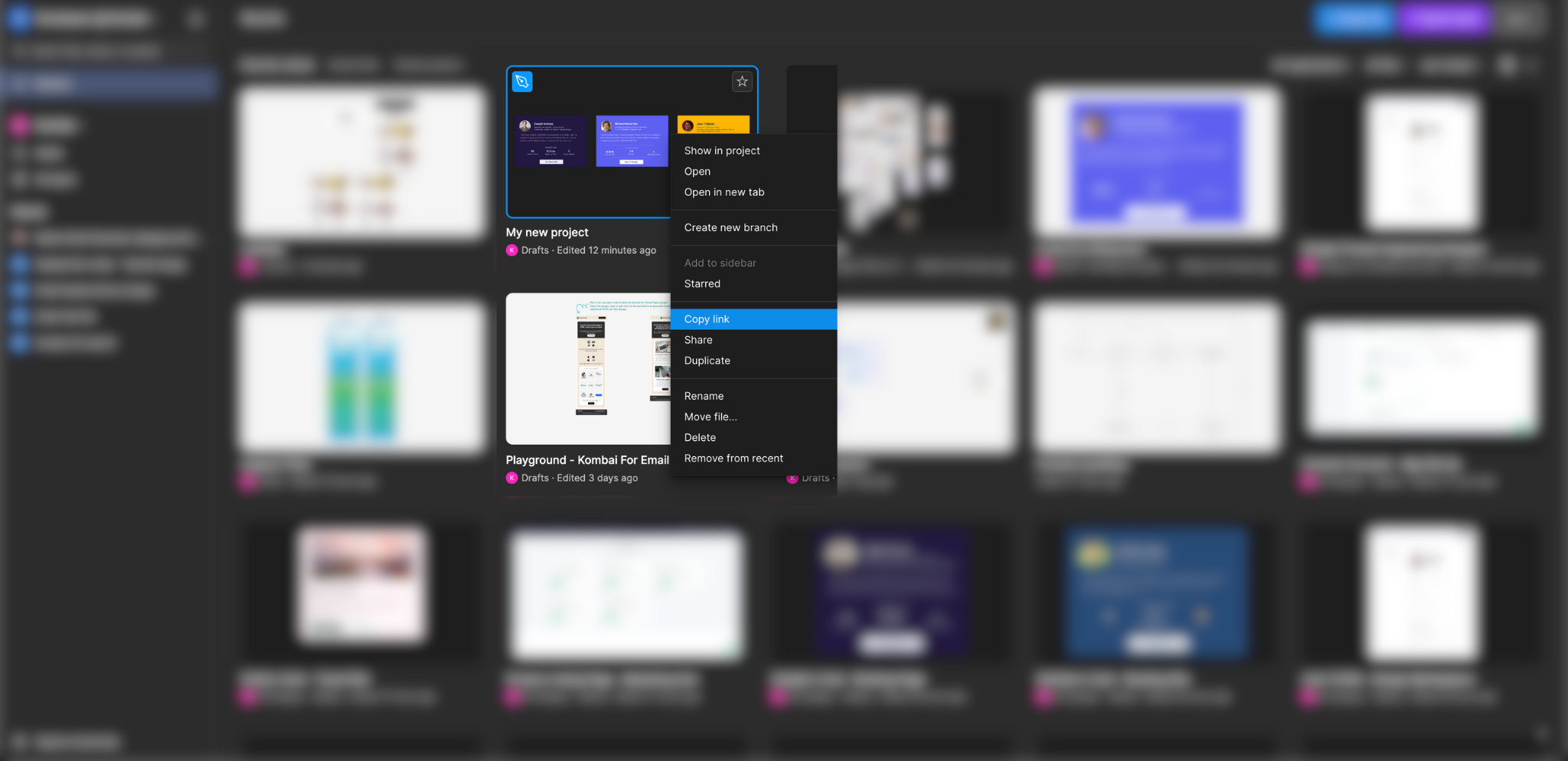Figma Copy link