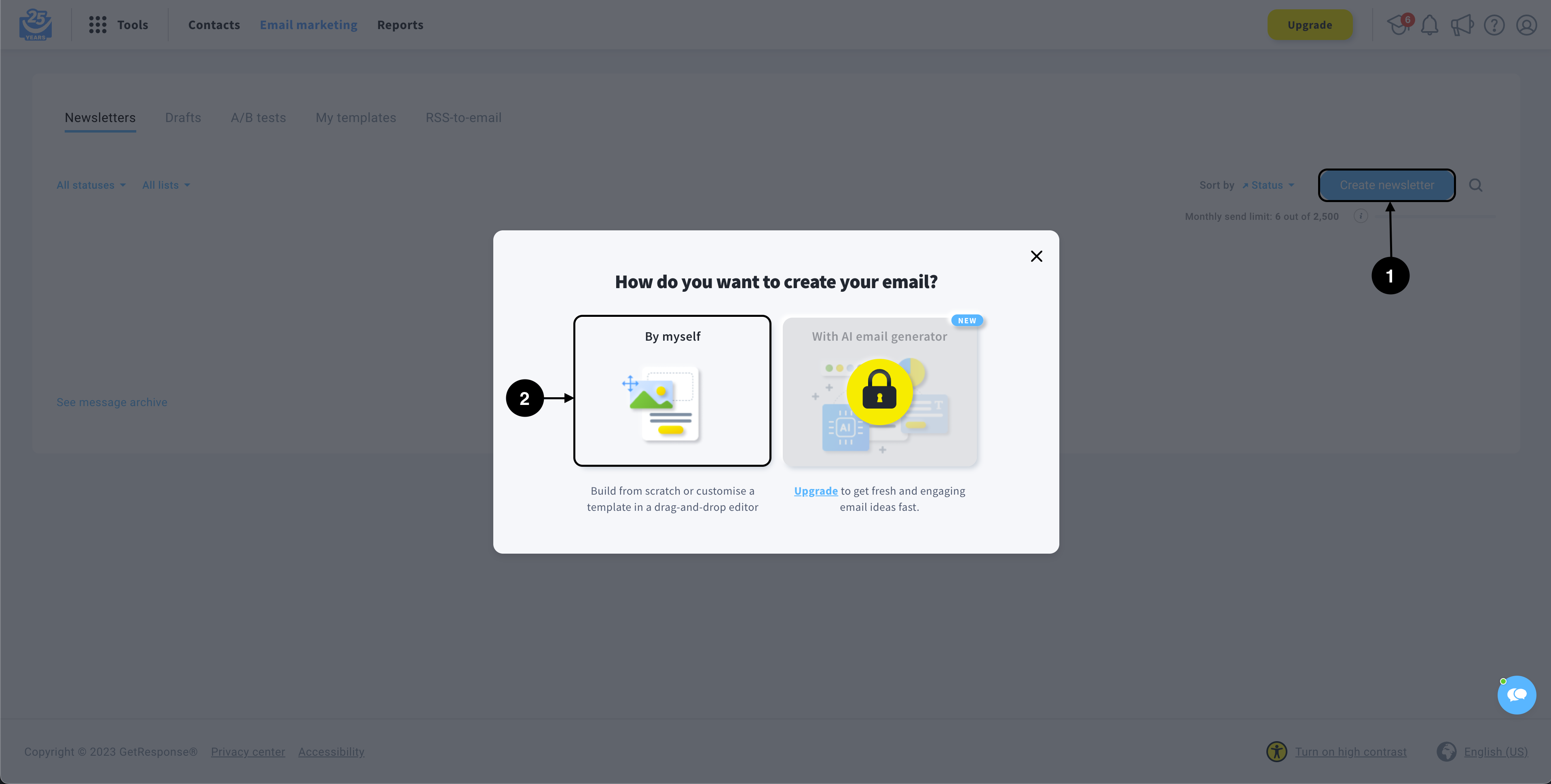 GetResponse screenshot