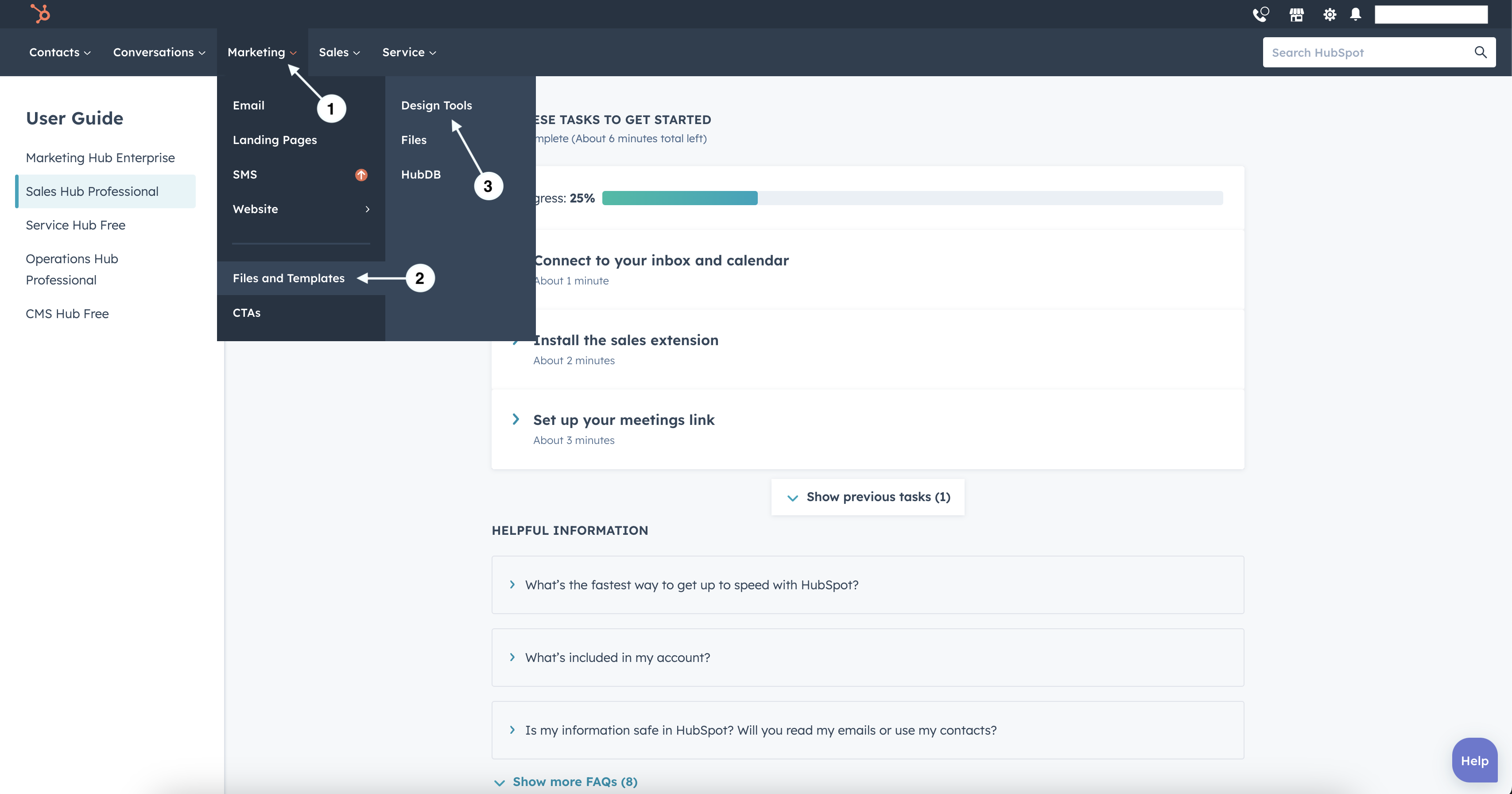 Hubspot screenshot