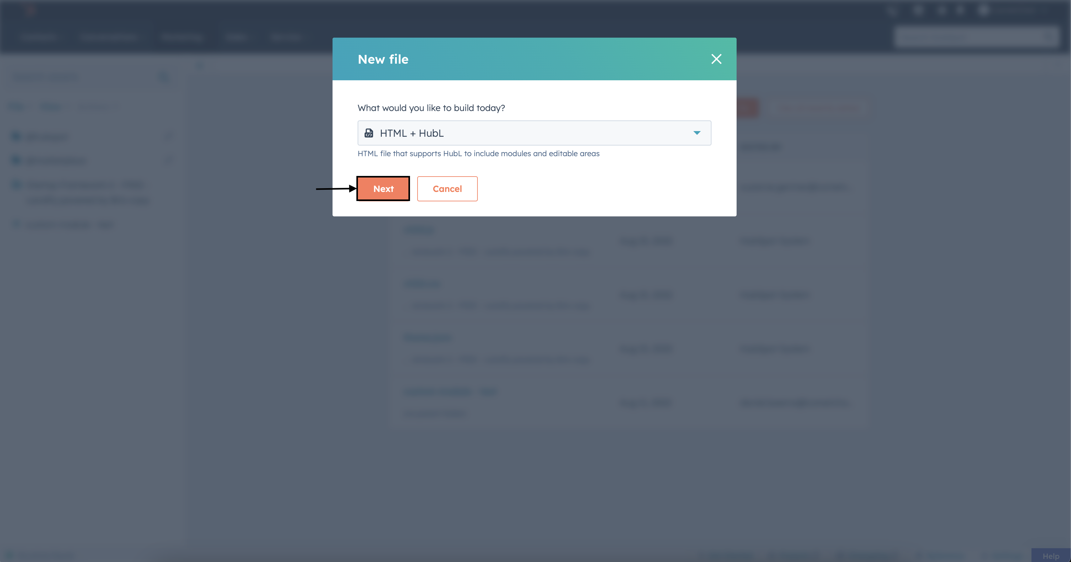 Hubspot screenshot