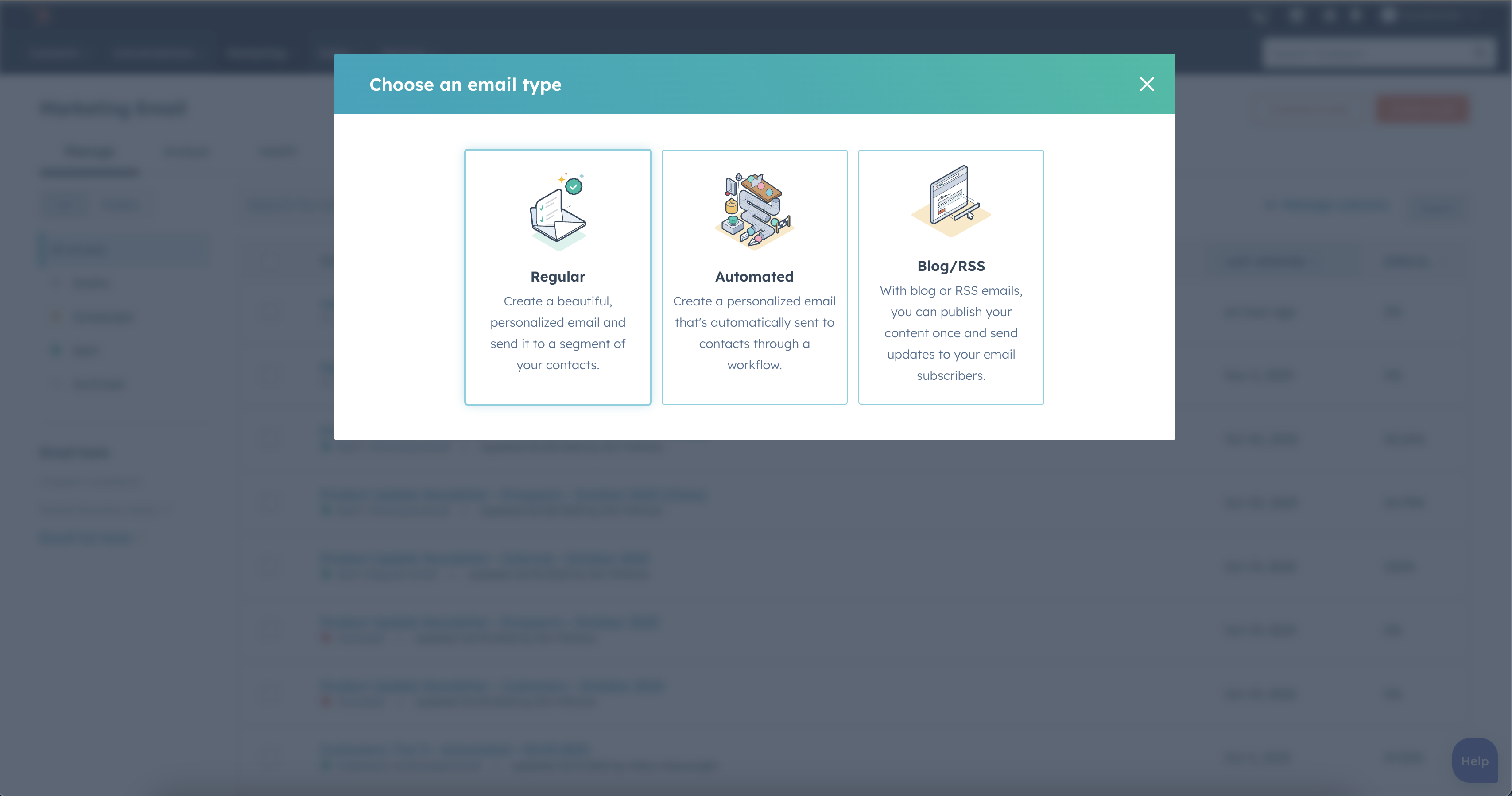 Hubspot screenshot