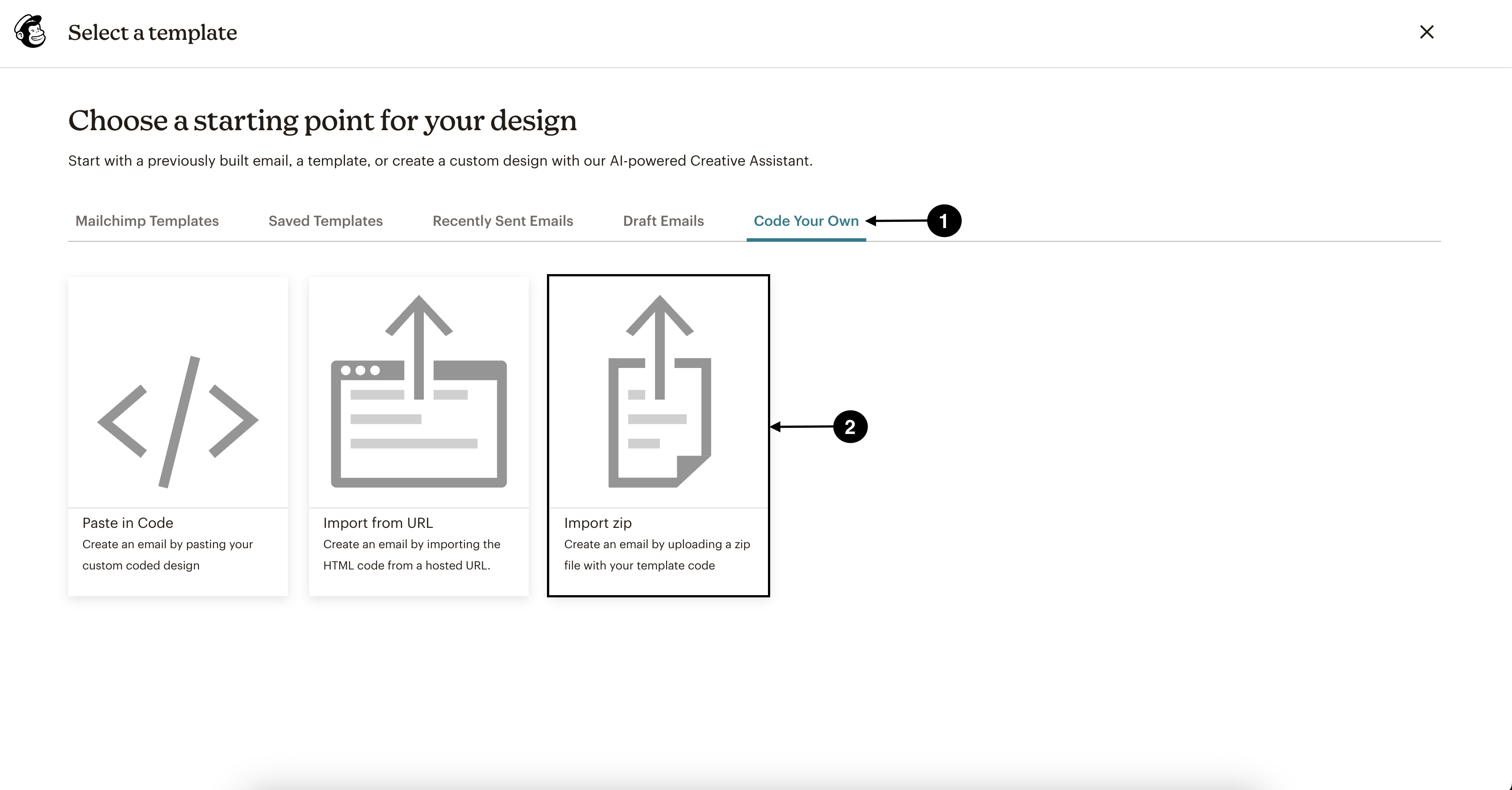 Mailchimp screenshot