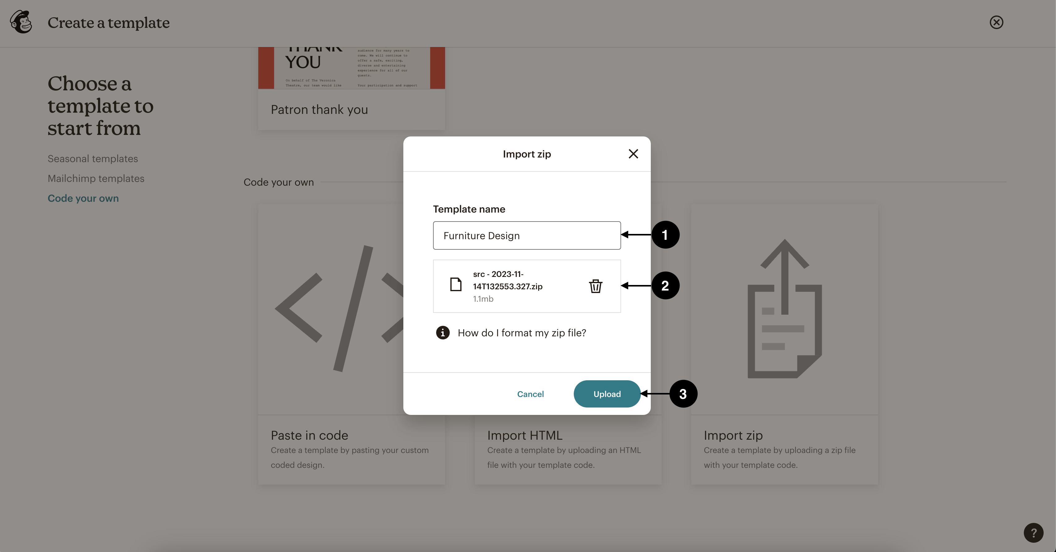 Mailchimp screenshot