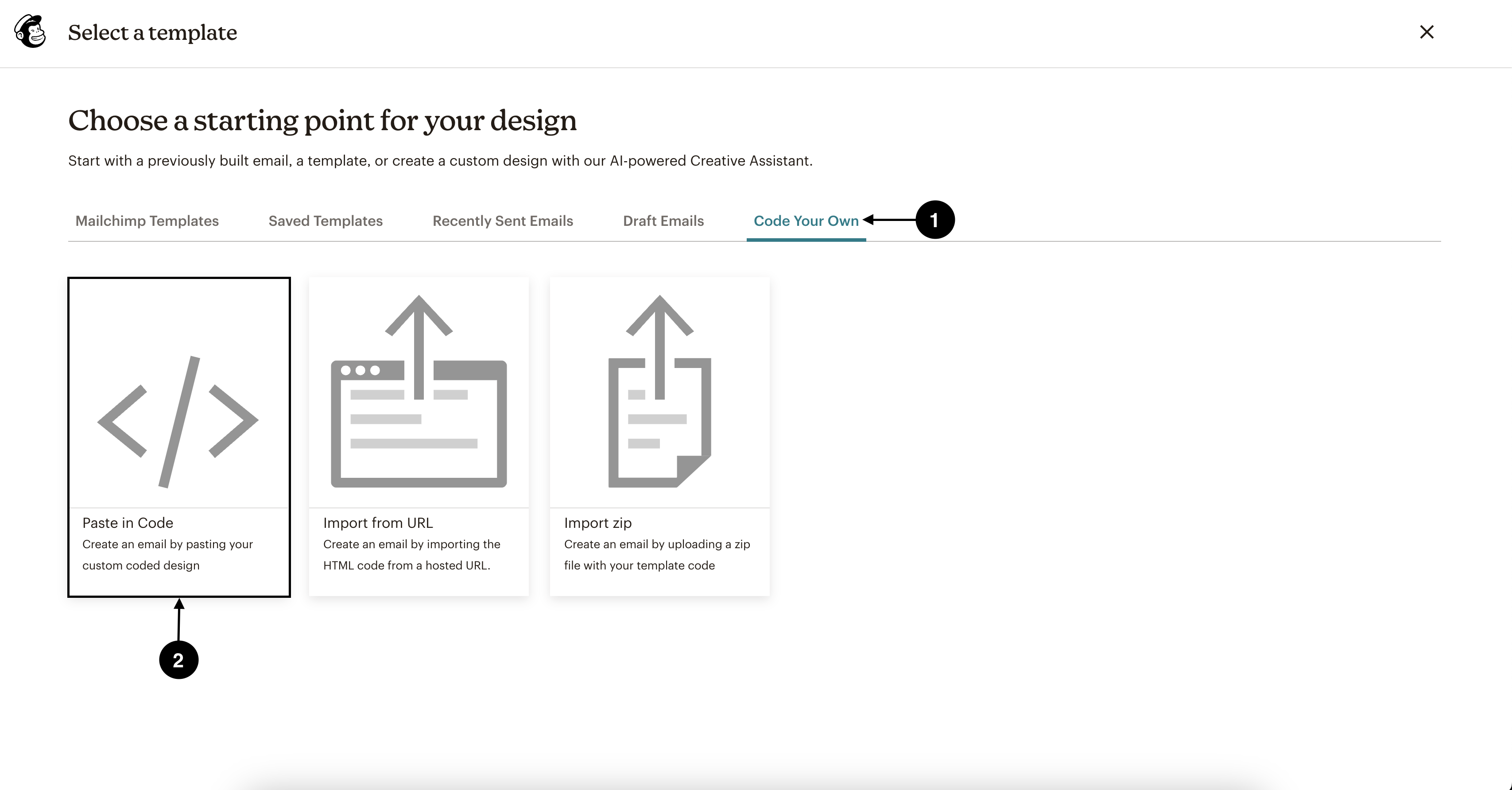 Mailchimp screenshot