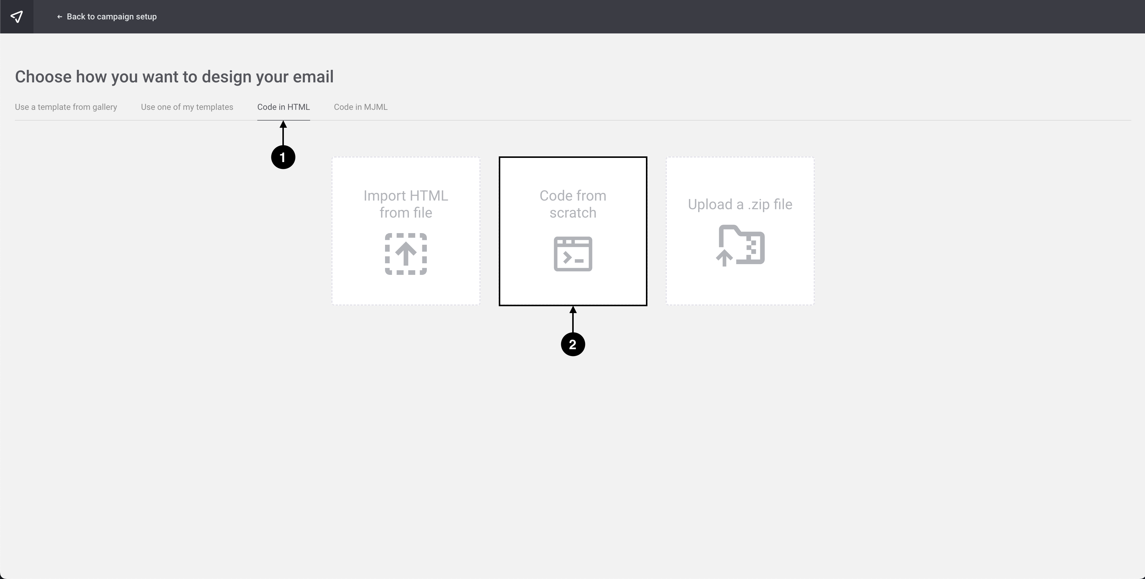 Mailjet screenshot