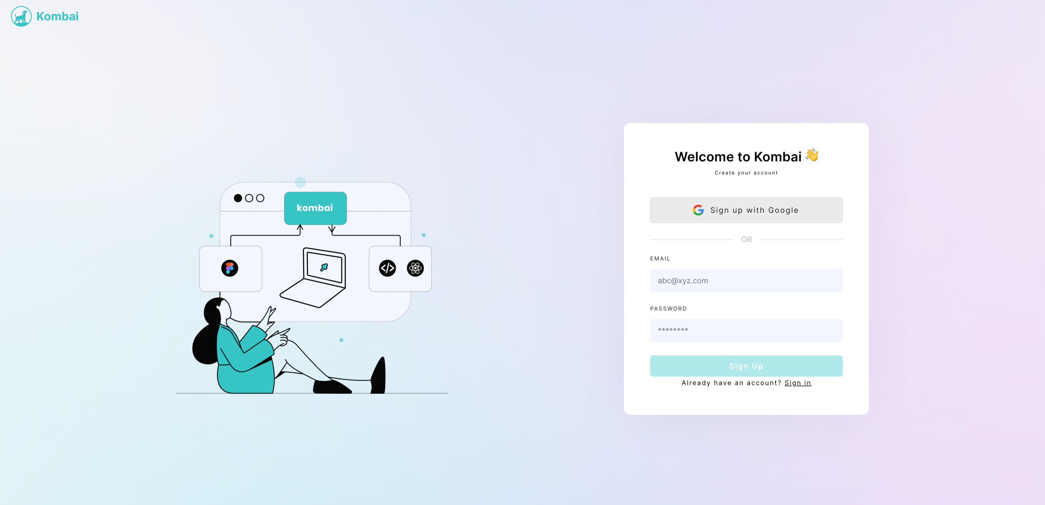 Sign Up Screen